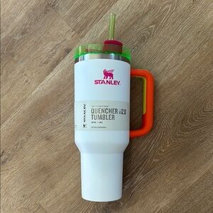 Stanley Quencher Tumbler with Handle 40oz neon